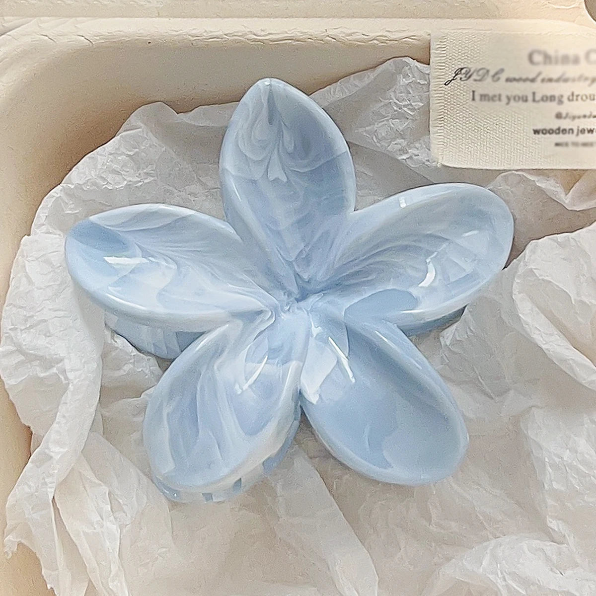 Hawaiian Flower Hair Claw Clips For Thin Hair Lightweight - Smarsty
