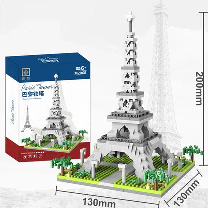 Eiffel Paris Tower Building Block Series Boys and Girls Children's Micro Particle Building Block Assembly Puzzle Toys by Smarsty