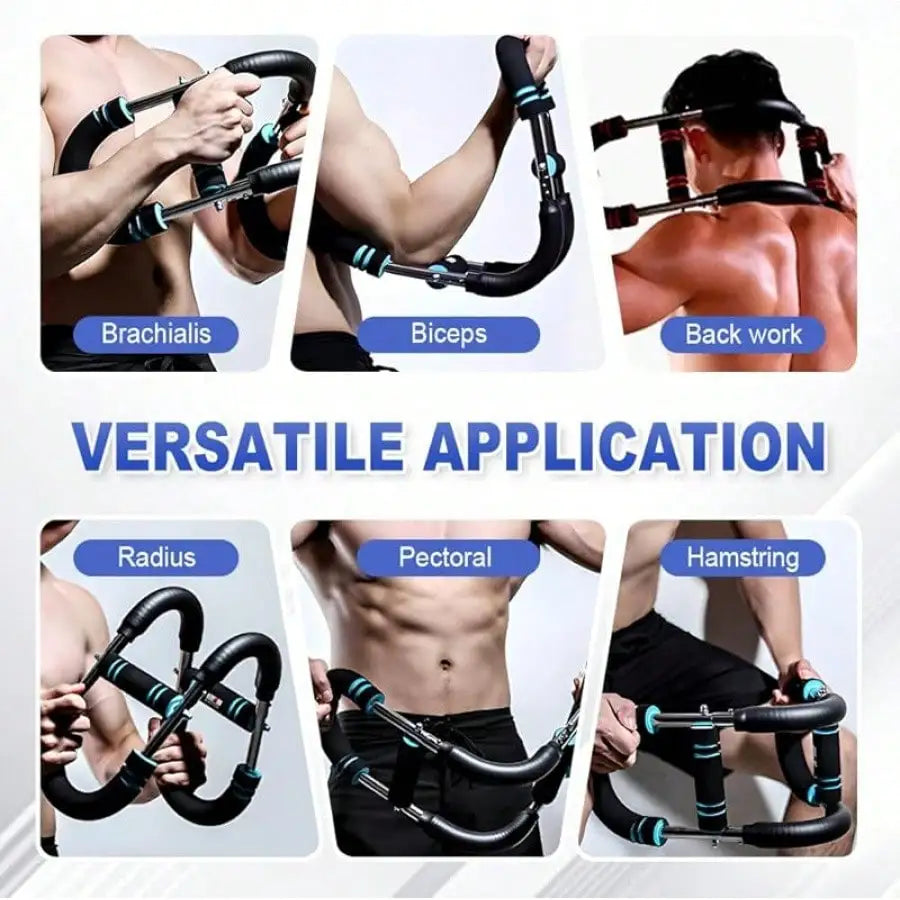 Adjustable Twister Arm Trainer Chest Exerciser, Portable Detachable Twister Bar, 44–110 lb Resistance