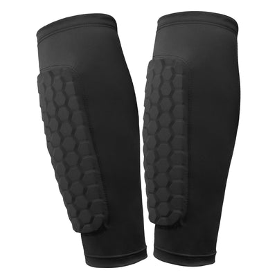 Soccer Shin Pads with Honeycomb Pads Football Shin Pads Ergonomic Lightweight Calf Protective Gear for Kids Youth Adults