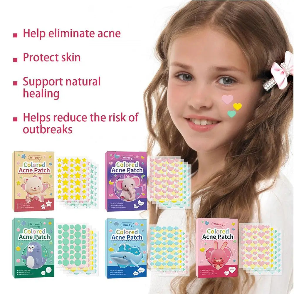 144 Piece Colorful Invisible Acne Patches for Clear Skin - Smarsty