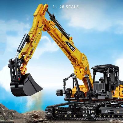 SEMBO BLOCK 1022pcs Excavator Models Building Blocks MOC City Construction Engineering Vehicle Bricks Educational Toys Boys Gift - Smarsty