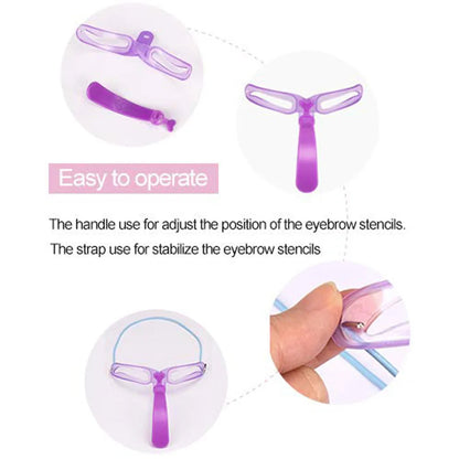 Reusable 8 In 1 Eyebrow Stencil Set for Perfect Brows - Smarsty