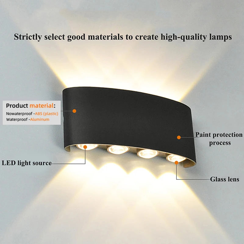 Modern LED Wall Sconces for Indoor Outdoor Lighting - Smarsty