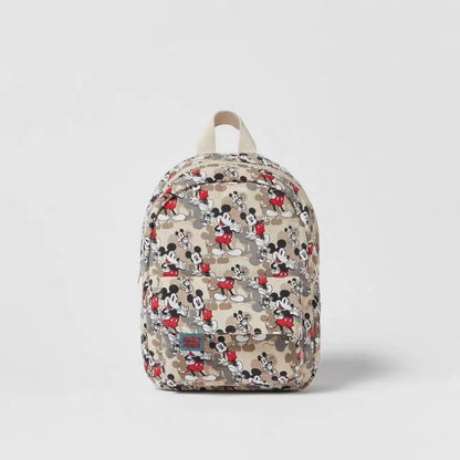 Mickey Mouse Canvas Backpack Large Capacity School Bag - Smarsty