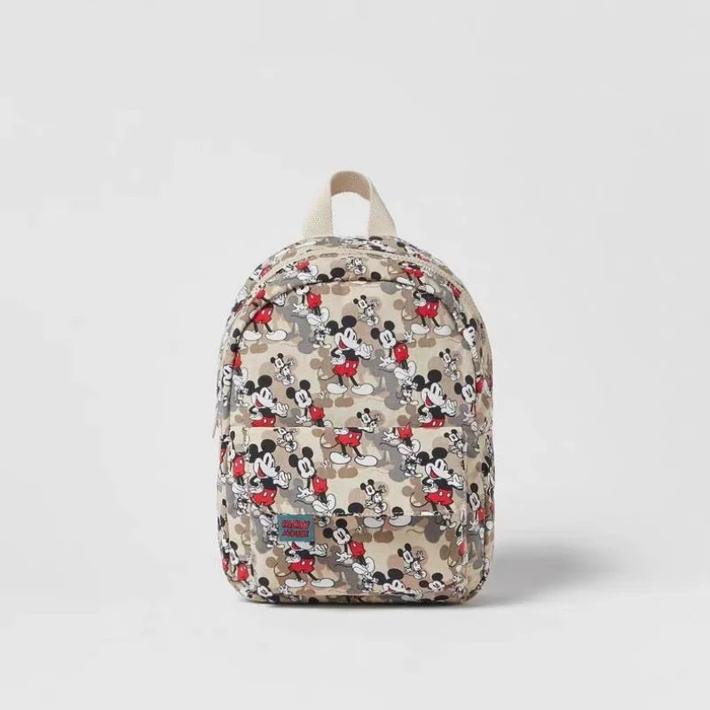 Mickey Mouse Canvas Backpack Large Capacity School Bag - Smarsty