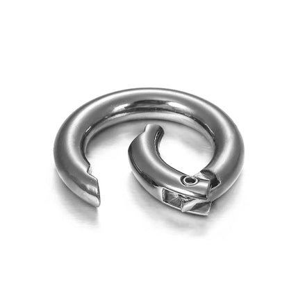 6Pcs/lot Metal Spring Gate O Ring Bag Buckle Metal Clasps Carabiner Snap Hook Spring Keyring DIY Bag Luggage Jewelry Accessories