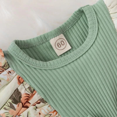 Summer Baby Girl Dress With Bowknot Striped Jumpsuit Cotton Dress For Newborn Floral Clothes Baby Crawling Clothes by Smarsty
