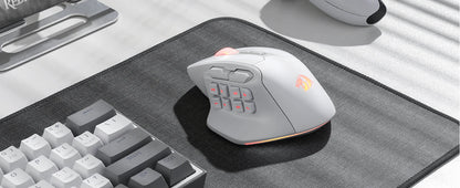 Redragon M811 PRO Wireless MMO Gaming Mouse, 15 Programmable Buttons RGB Gamer Mouse, 10 Side Macro Keys