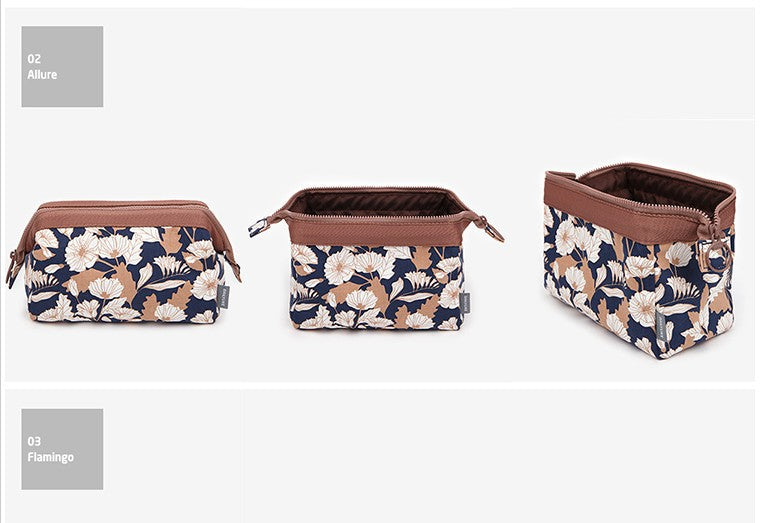 Flamingo Travel Makeup Bag With Large Capacity Organizer - Smarsty