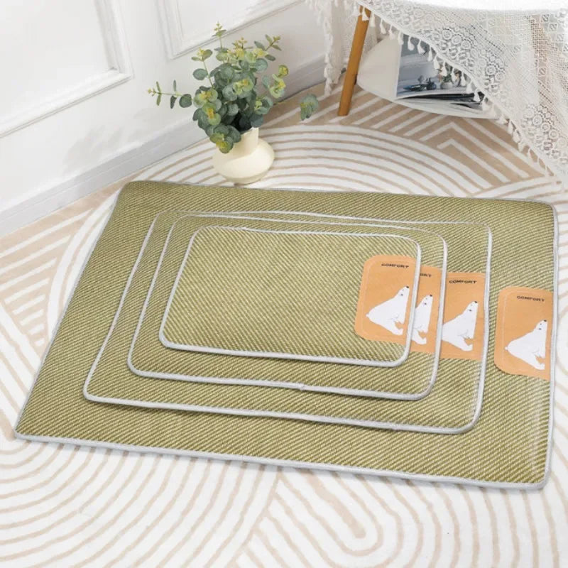 Summer Cooling Pet Mat with Breathable Bamboo Ice Gel - Smarsty
