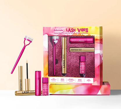 Lash & Brow Set Eyebrow Eyelash Growth Serum Peptide Mascara Eyelash Eyebrow Longer Fuller Thicker Curling Lash Eye Care Makeup