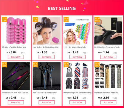 Heatless Hair Roller Set for Effortless Curls - Smarsty