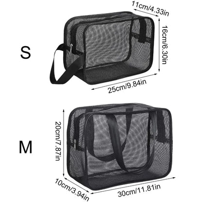 Mesh Shower Caddy Tote Bag Cosmetic Organizer Spacious - Smarsty