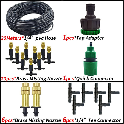 Outdoor Misting Cooling System for Garden Irrigation - Smarsty