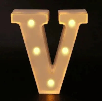 Colorful LED Letter Light for Weddings and Birthdays - Smarsty