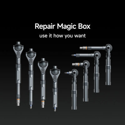 VMAN 40-in-1 Multi-Function Ratchet Screwdriver Kit with Magnetic Bits – Mini Repair Tool Set for PC, iPhone & Home Use