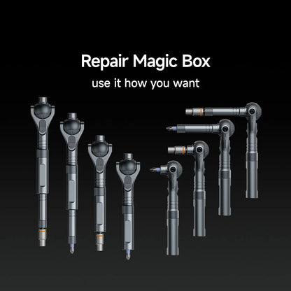 VMAN 40-in-1 Multi-Function Ratchet Screwdriver Kit with Magnetic Bits – Mini Repair Tool Set for PC, iPhone & Home Use