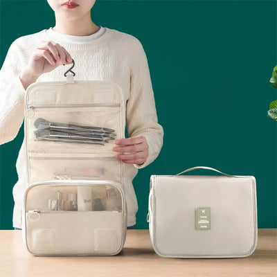 Waterproof Travel Makeup Bag With Hook And Organizer - Smarsty
