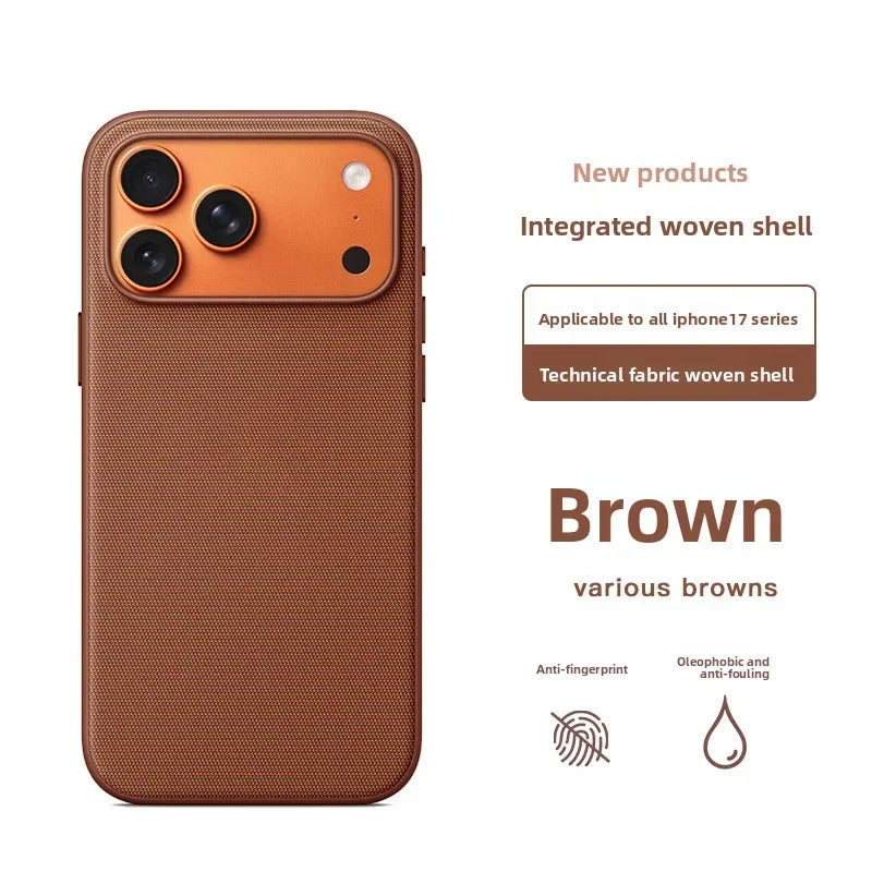 NEW Technology Woven Case For IPhone 17 16 15 14 13 Pro Max Phone Original Official For Magsafe Magnetic Protector Cover Fundas