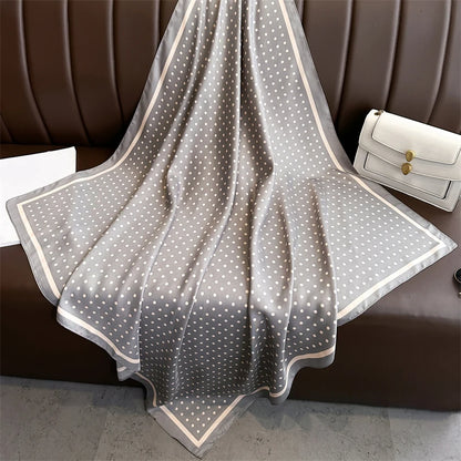 Silk Square Hair Scarf Sunscreen Beach Wrap - Smarsty
