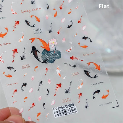 Summer Beach Nail Art Stickers with Ocean Designs - Smarsty