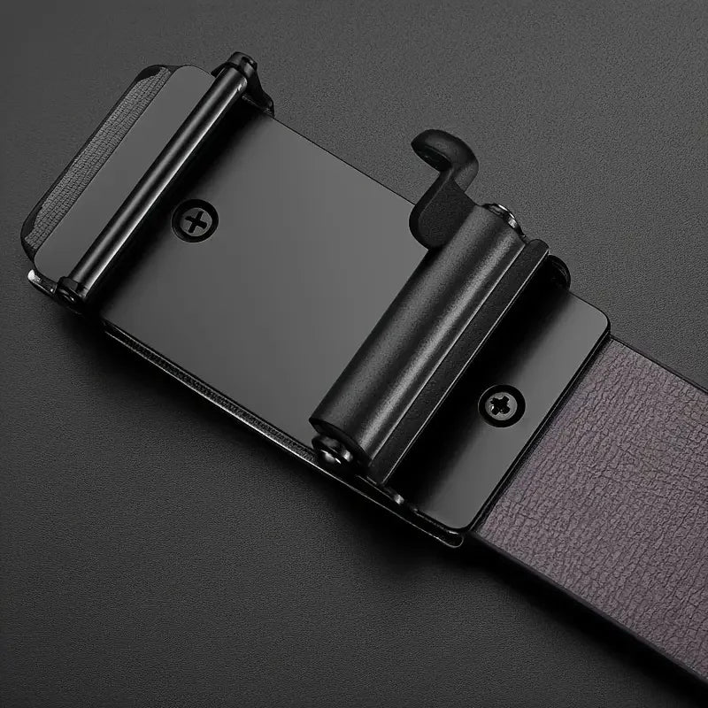 Stylish Mens PU Leather Belt with Automatic Buckle - Smarsty