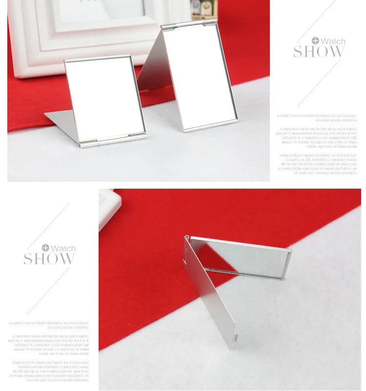 Portable Aluminum Folding Makeup Mirror for Travel - Smarsty
