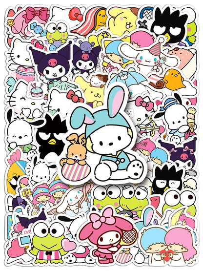 MINISO Cute Sanrio Family Stickers for DIY Projects - Smarsty