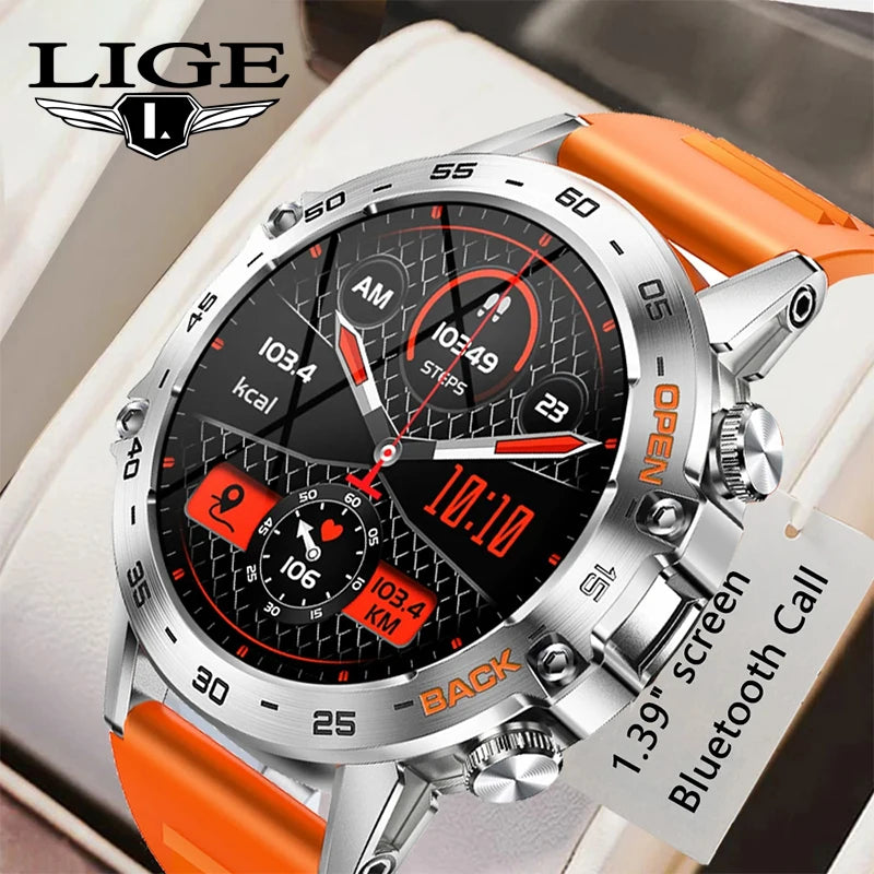LIGE 1.39 Inch Bluetooth Smart Watch for Men - Smarsty