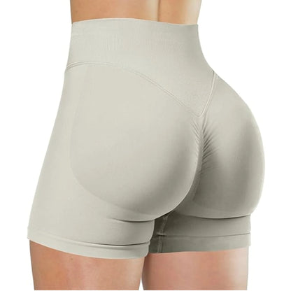Summer High Waisted Yoga Shorts Fashionable and Sexy Running Fitness Pants Solid Color Yoga Leggings Customizable labels - Smarsty
