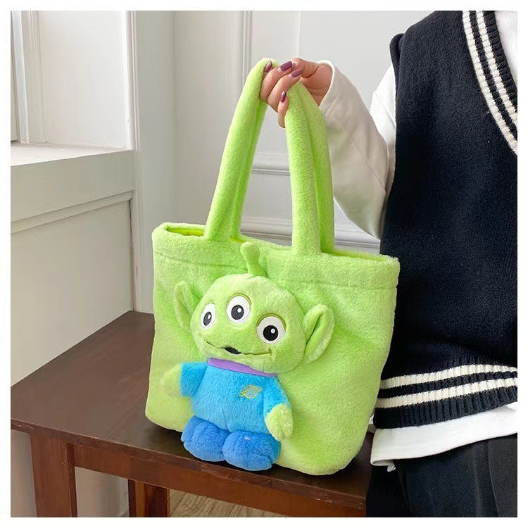 Disney Stitch Plush Shoulder Bag Cute Strawberry Bear - Smarsty