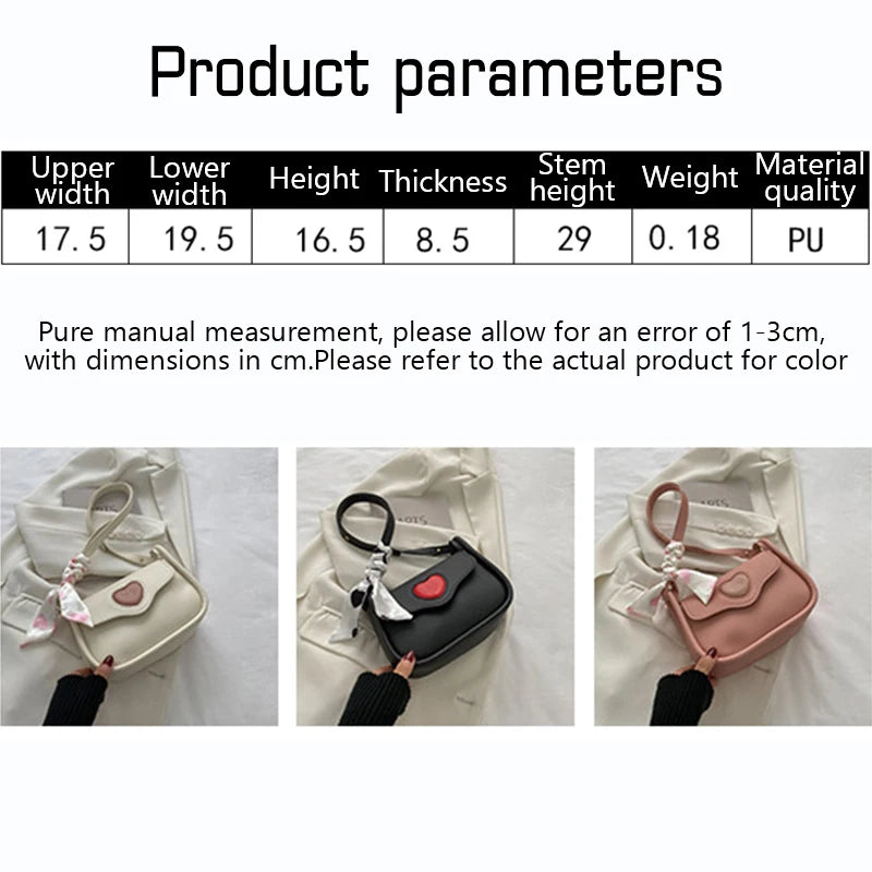 Women Slant Crossbody Saddle Bag Retro Love Pattern - Smarsty