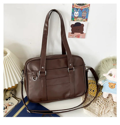 Japanese Style JK Bag Women PU Leather Crossbody Bag - Smarsty