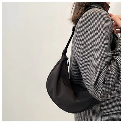 Women Backpack PU Leather Crossbody Bag With Zipper - Smarsty