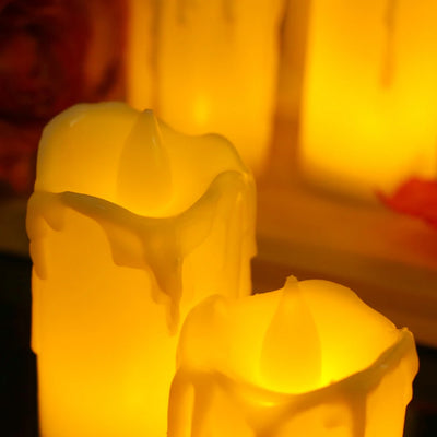 Flameless LED Votive Candles Set 100+Hour Lasting Electric Candles Battery Operated Tealight for Wedding Proposal Romantic Decor