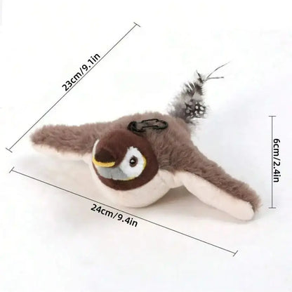Electric Interactive Cat Toy with Rechargeable Flapping Bird - Smarsty
