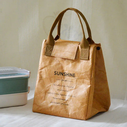 Large Capacity Insulated Lunch Bag With Sturdy Top Handle - Smarsty