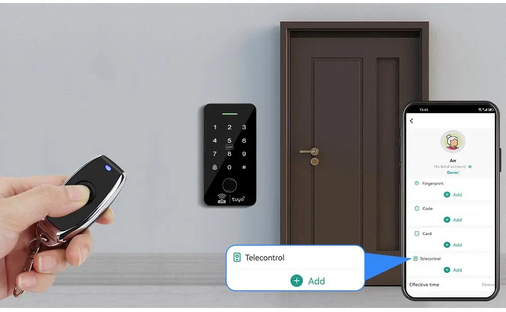 WiFi Tuya Fingerprint Access Controller Waterproof System - Smarsty