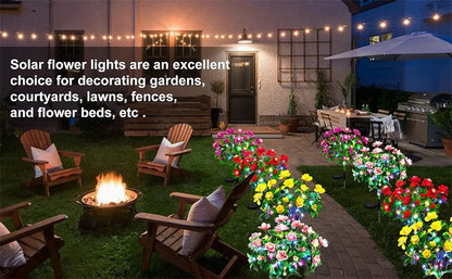 Waterproof LED Solar Azalea Flowers Lamp for Outdoor Decor - Smarsty