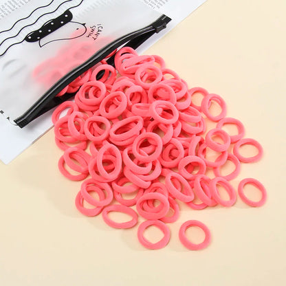 50 Pack Seamless Hair Ties Gentle No Damage Elastic - Smarsty
