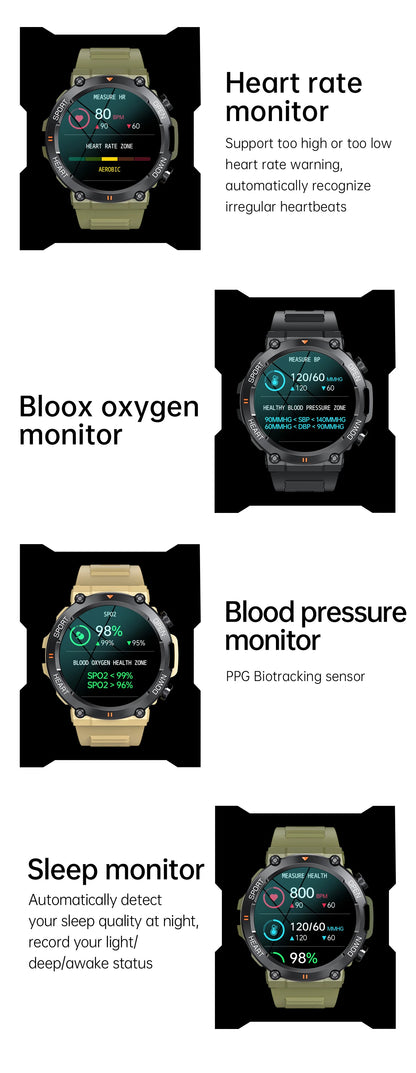 K56Pro Smart Watch for Men with Heart Rate Monitor - Smarsty