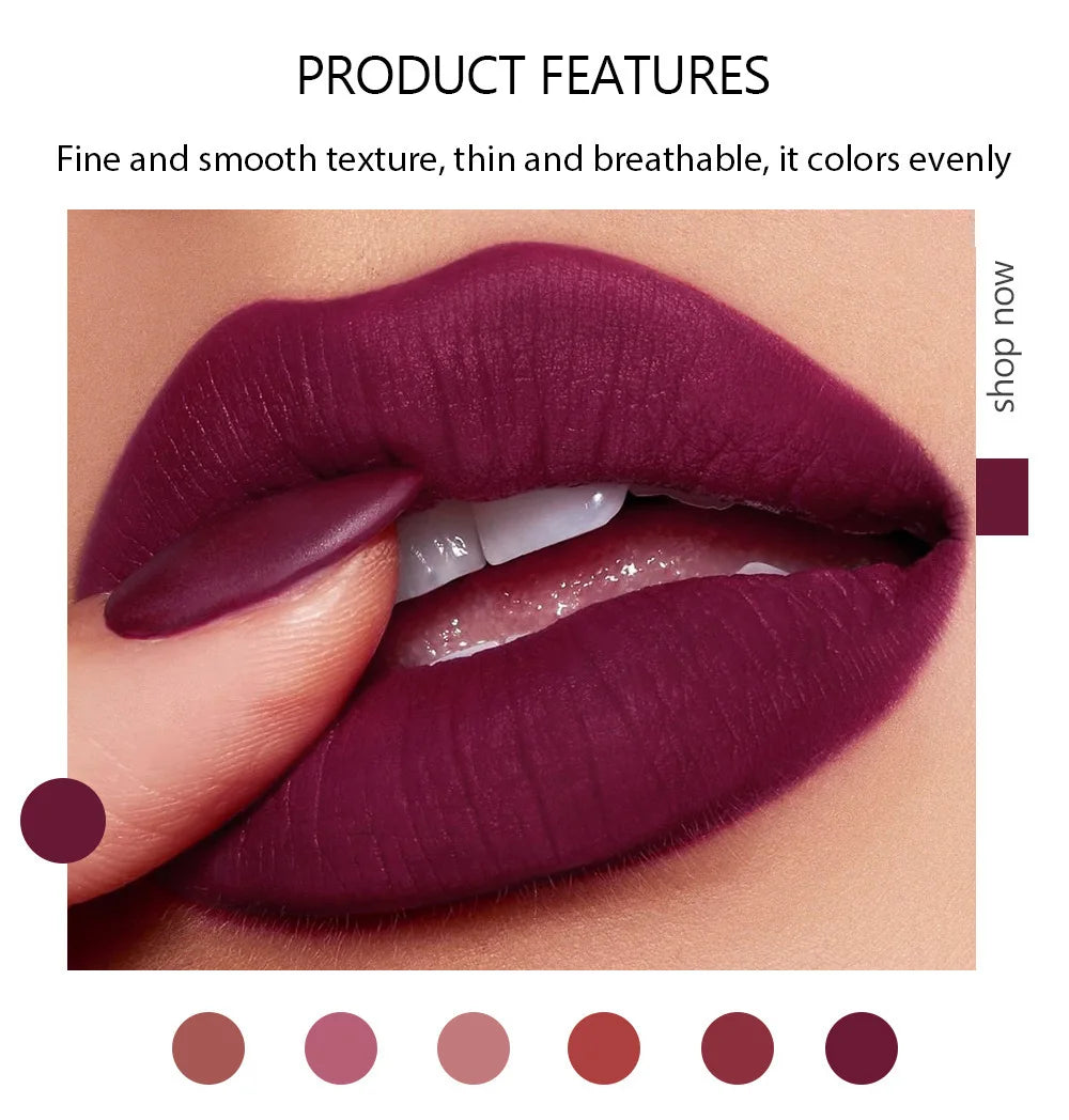Long-Lasting Matte Lipstick with Velvet Finish - Smarsty