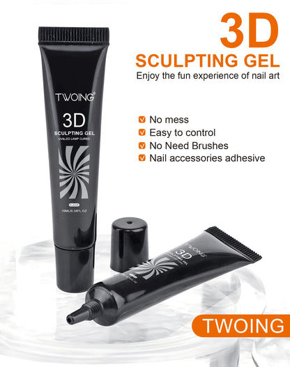 3D Nail Art Gel 10ml for Intricate DIY Designs - Smarsty