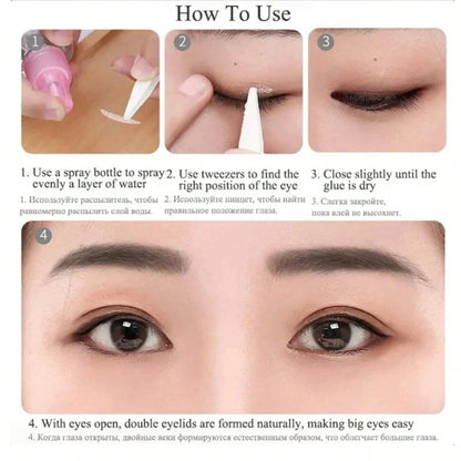 240 Pcs Invisible Double Fold Eyelid Tape For Natural Makeup - Smarsty