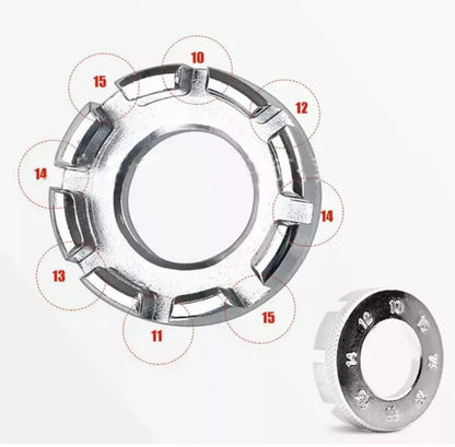 9PCS Bike Repair Tool Kit Crank Chain Cutter Extractor Freewheel Puller Crank Puller Spoke Wrench Complete Bike Maintenance Kits