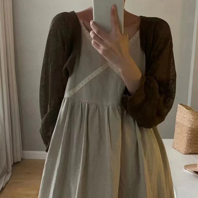 Fashion Thin Solid Color Ice Silk Sunscreen Cardigan Sunscreen Clothing For Women Girls Casual Summer Long Sleeve Short Coat - Smarsty