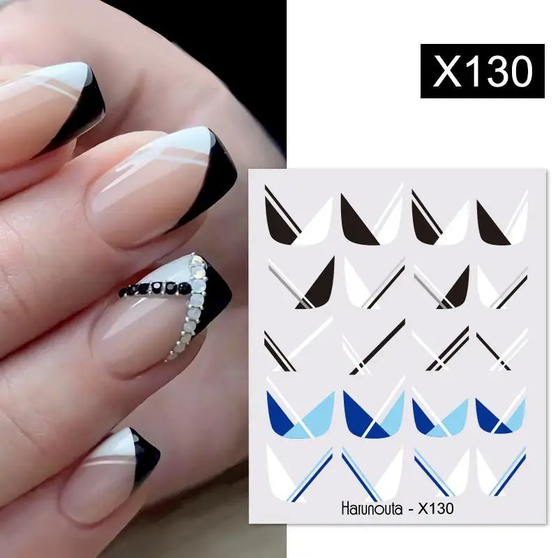 3D Colorful Marble Nail Stickers for DIY Art - Smarsty