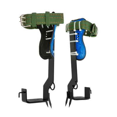 Tree Climbing Spikes Kit w/Safety Harness Gloves Double Teeth Tree Climbing Gear Climber Arborist Aider Tool