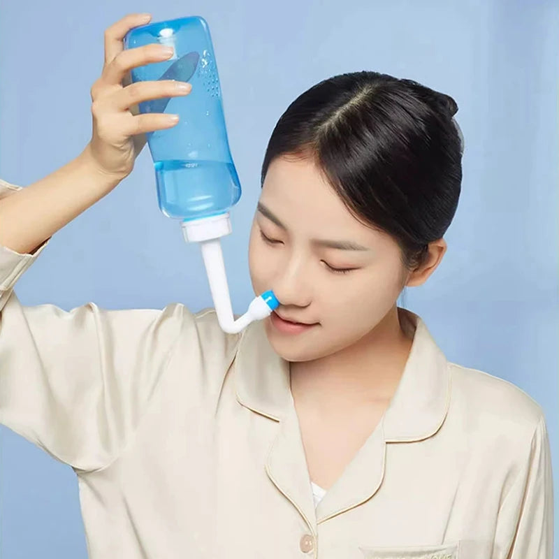 Nasal Irrigator Rinse Bottle for Allergy Relief - Smarsty